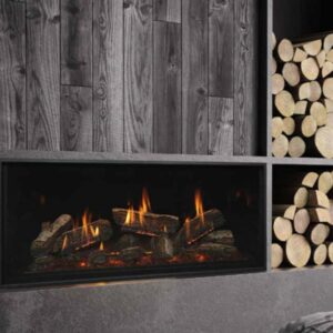 kozyheat Nordik 48TL gas fireplace close shot